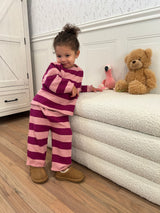 Indie Knit Striped Set