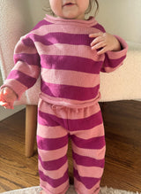 Indie Knit Striped Set