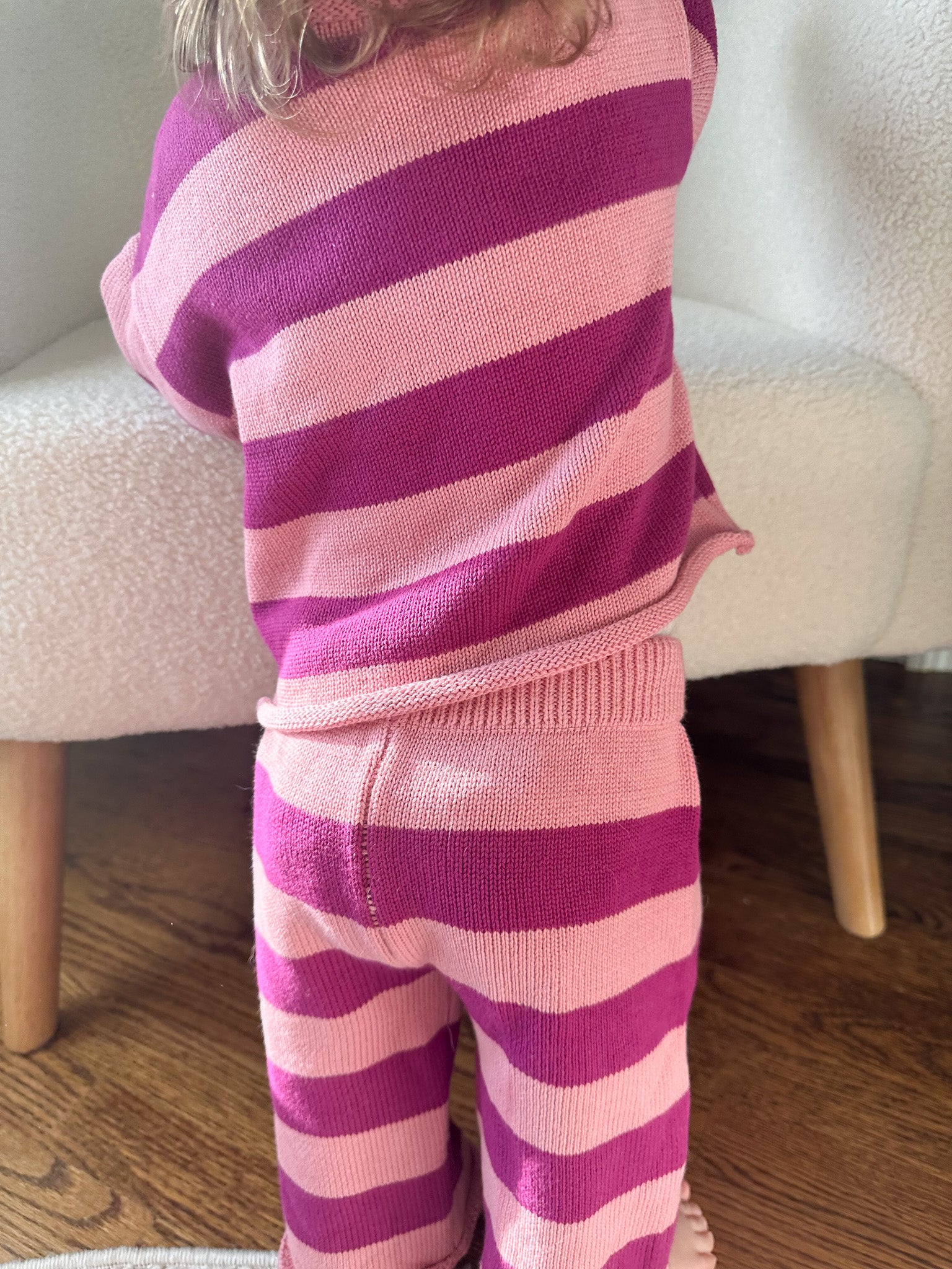 Indie Knit Striped Set