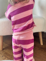 Indie Knit Striped Set