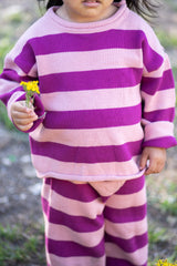 Indie Knit Striped Set