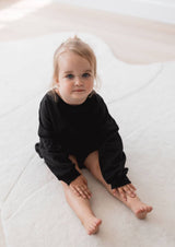 Midnight Sweatshirt Bubble Romper