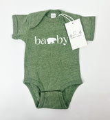 Baby Bear Green Onesie