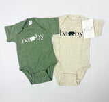 Baby Bear Beige Onesie