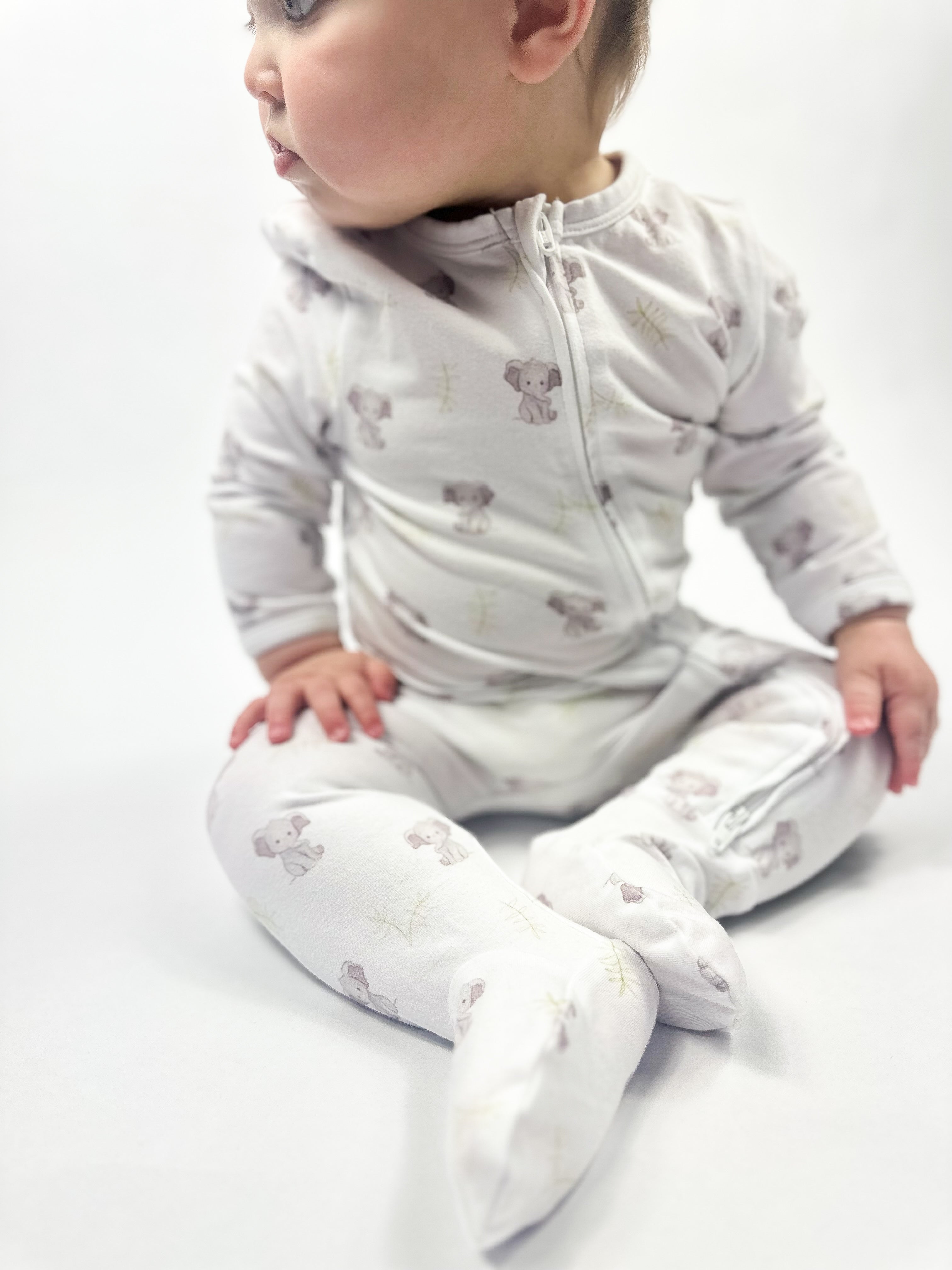 Ellie Elephant Organic Footie