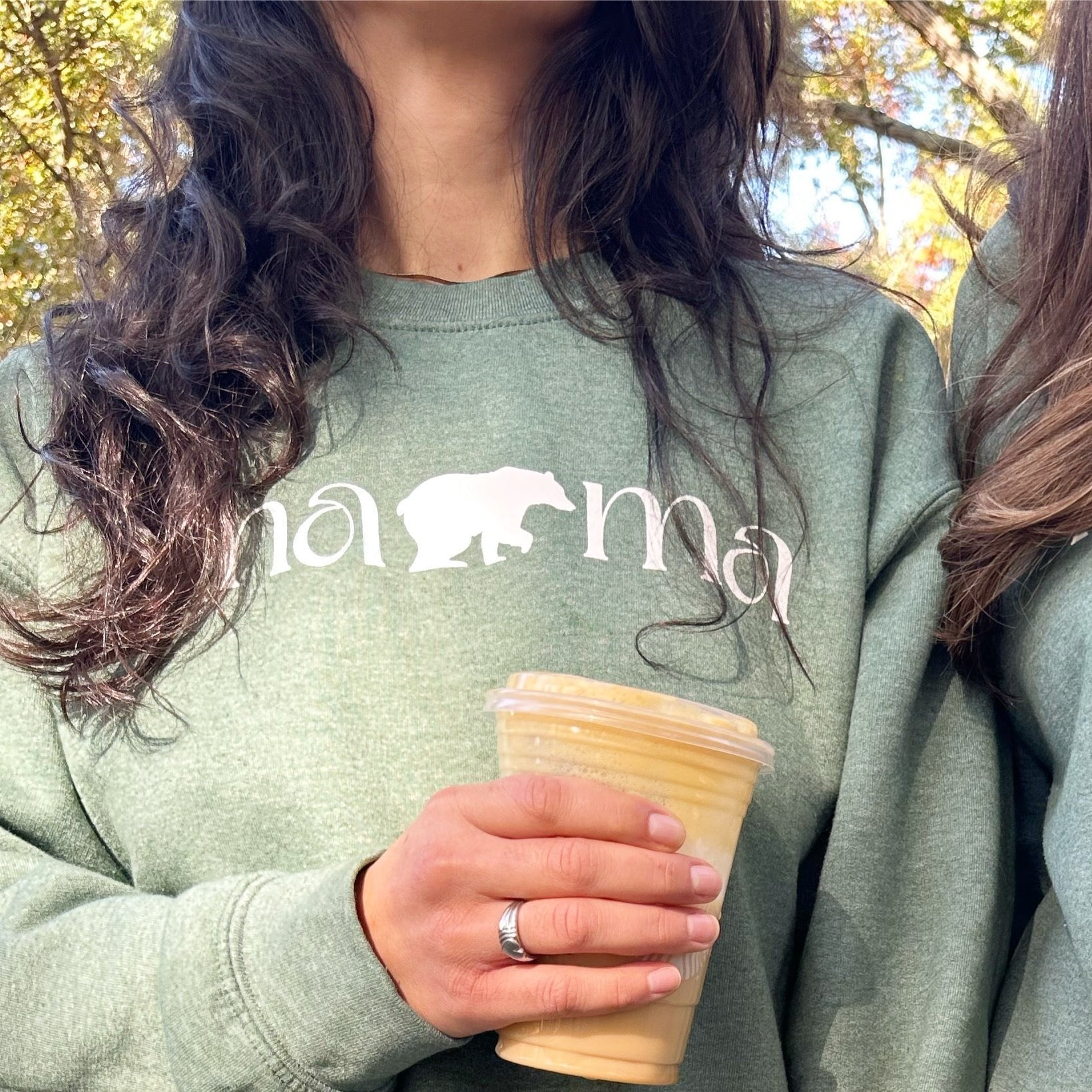 Mama Bear Green Sweatshirt