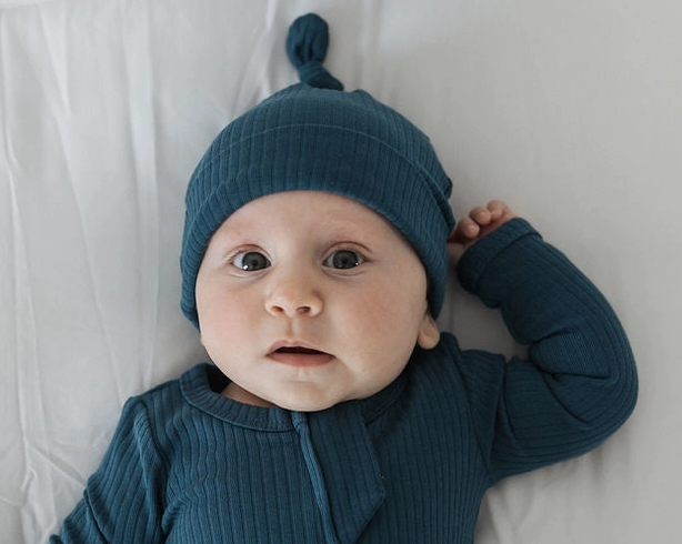 Sweet Boy Ribbed Knot Hat