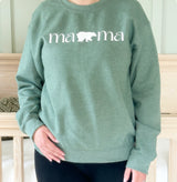 Mama Bear Green Sweatshirt